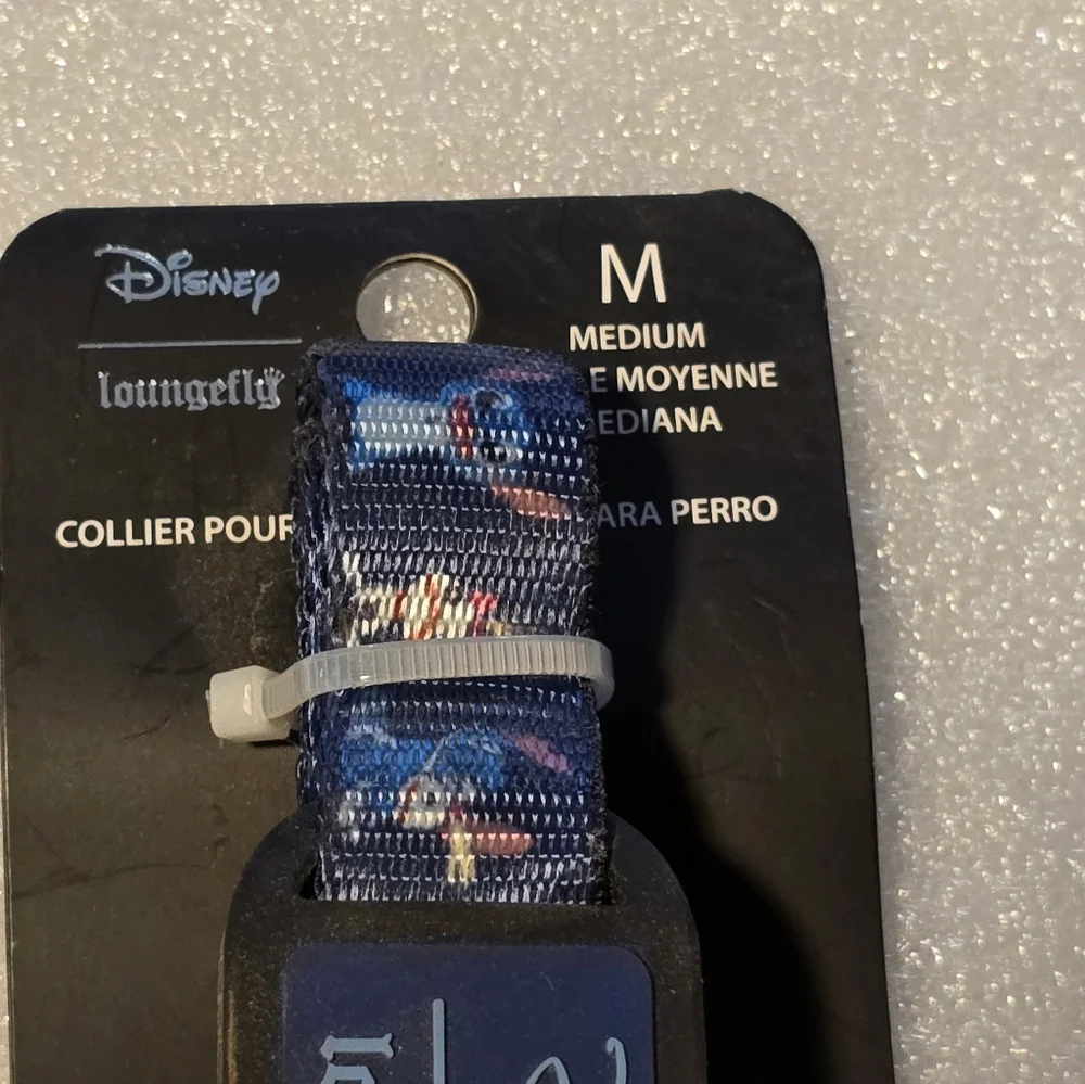 Loungefly Disney Lilo & Stitch Scrump Blue Dog Collar Medium NWT